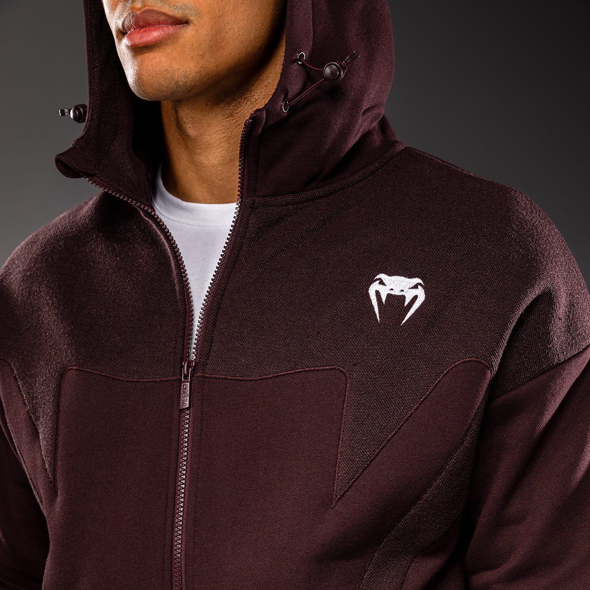 Venum Attack Fleece & Weave トラックジャケット - バーガンディ