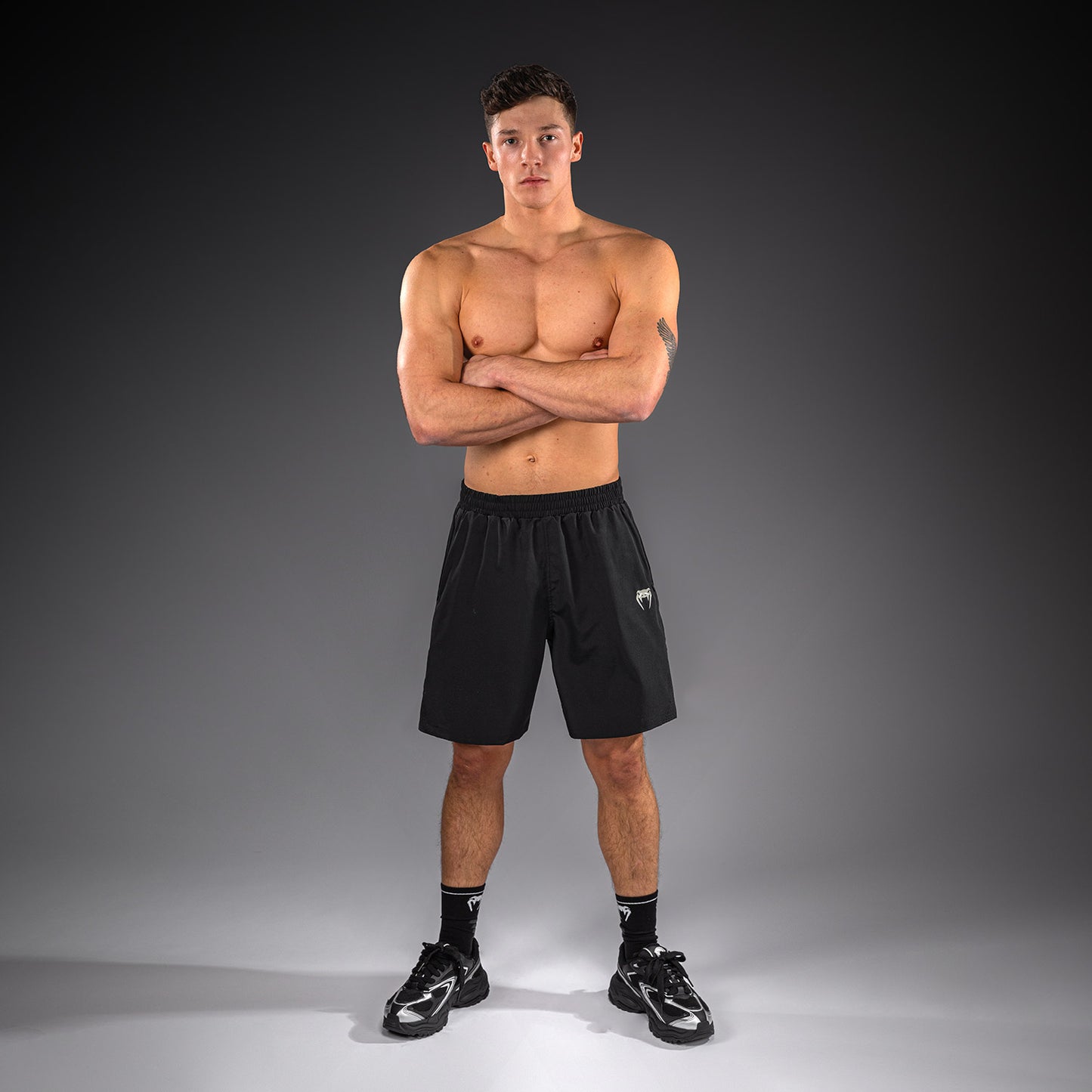 Venum Lazer トレーニングショーツ - ブラック/グレー