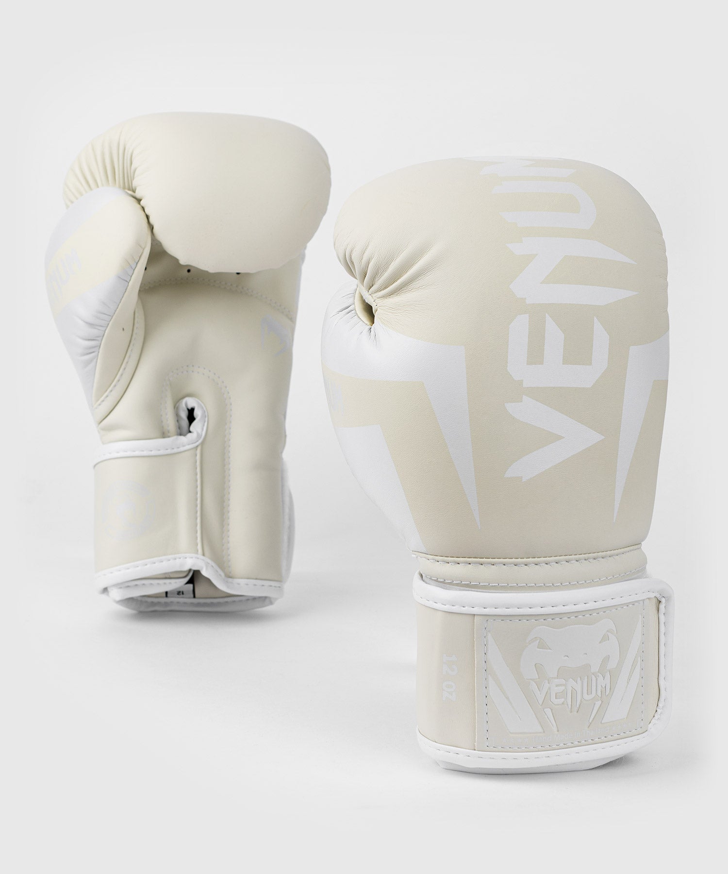Venum Elite ボクシンググローブ：ホワイト／ホワイト