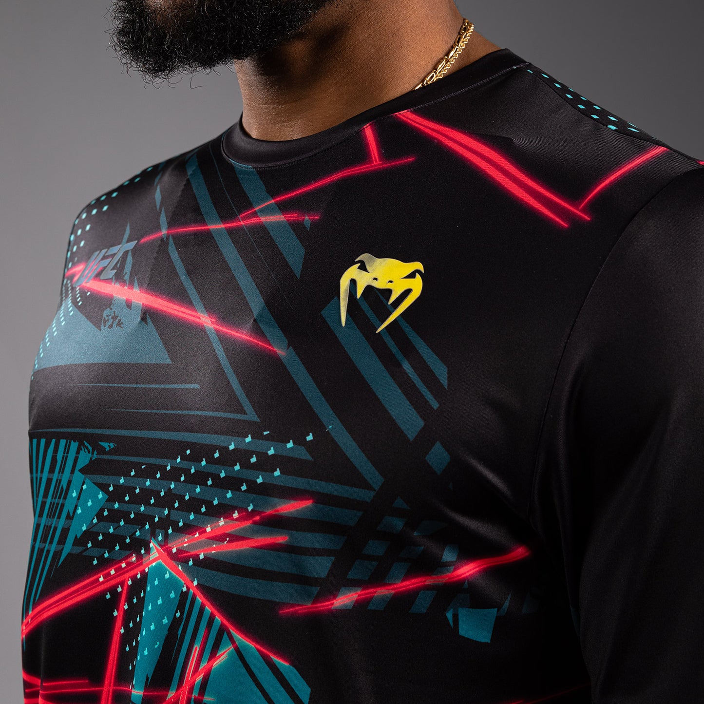 UFC Fusion By Venum Miami Edition Fight Week メンズ ドライテックTシャツ - ブラック