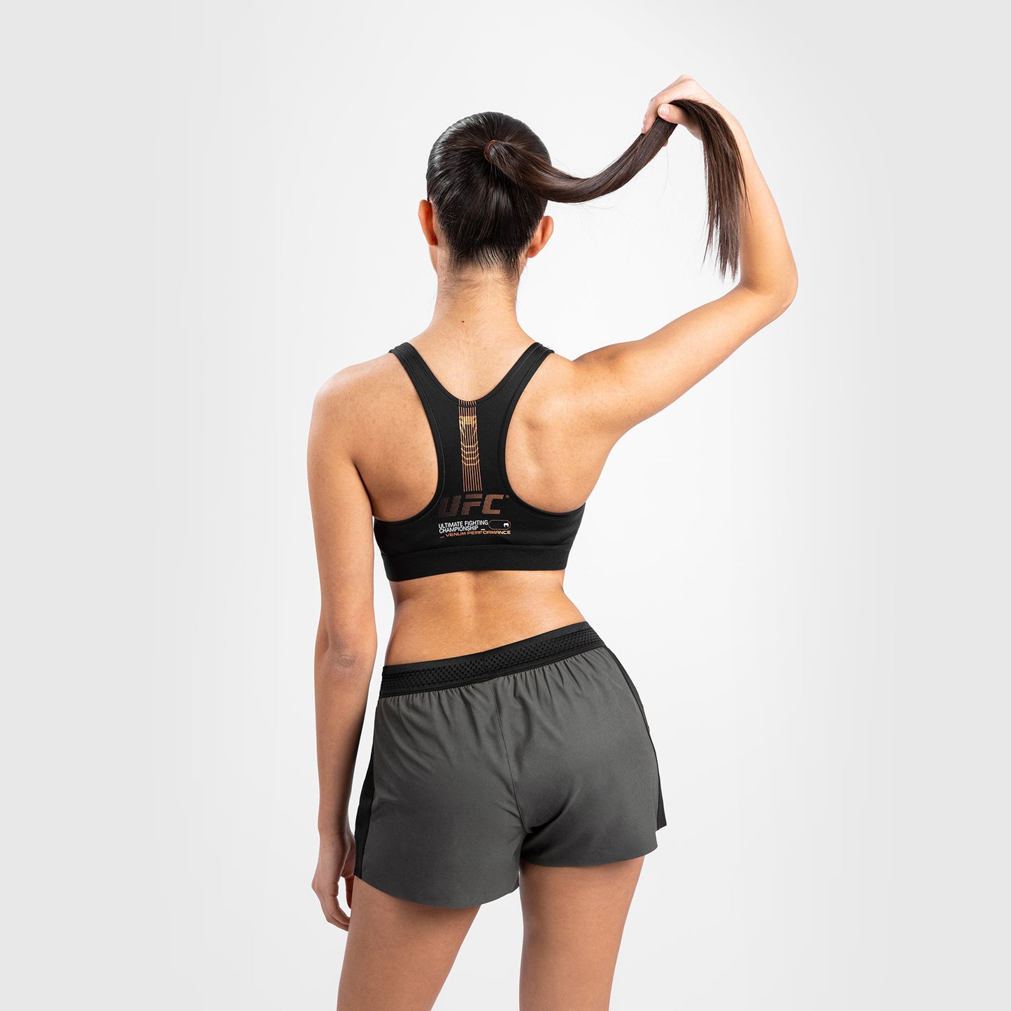 UFC Adrenaline by Venum Fight Week ウィメンズ・スポーツ・ブラ - カーキ/ブロンズ