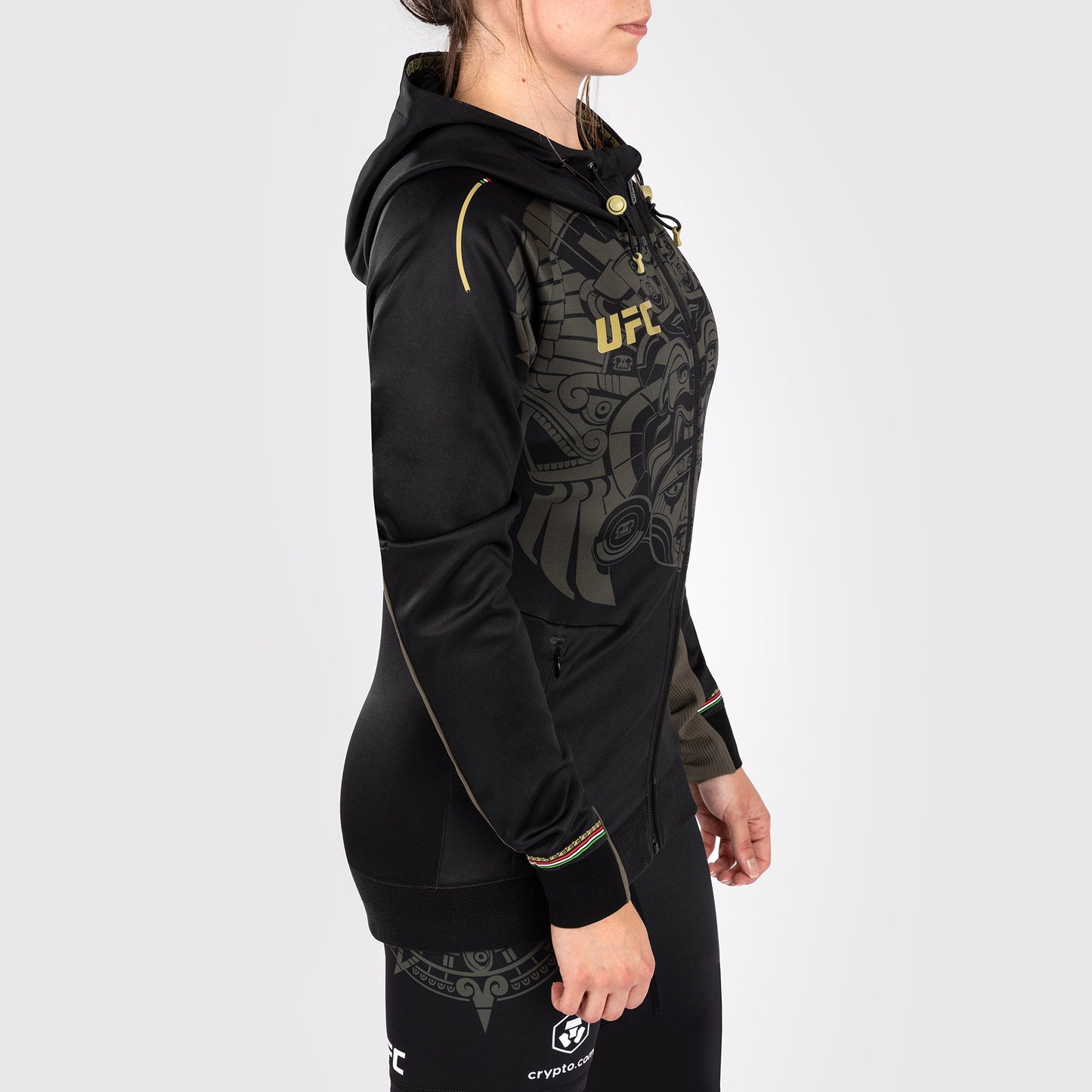 Noche UFC by Venum Authentic Fight Night レディース ウォークアウト パーカー - ブラック