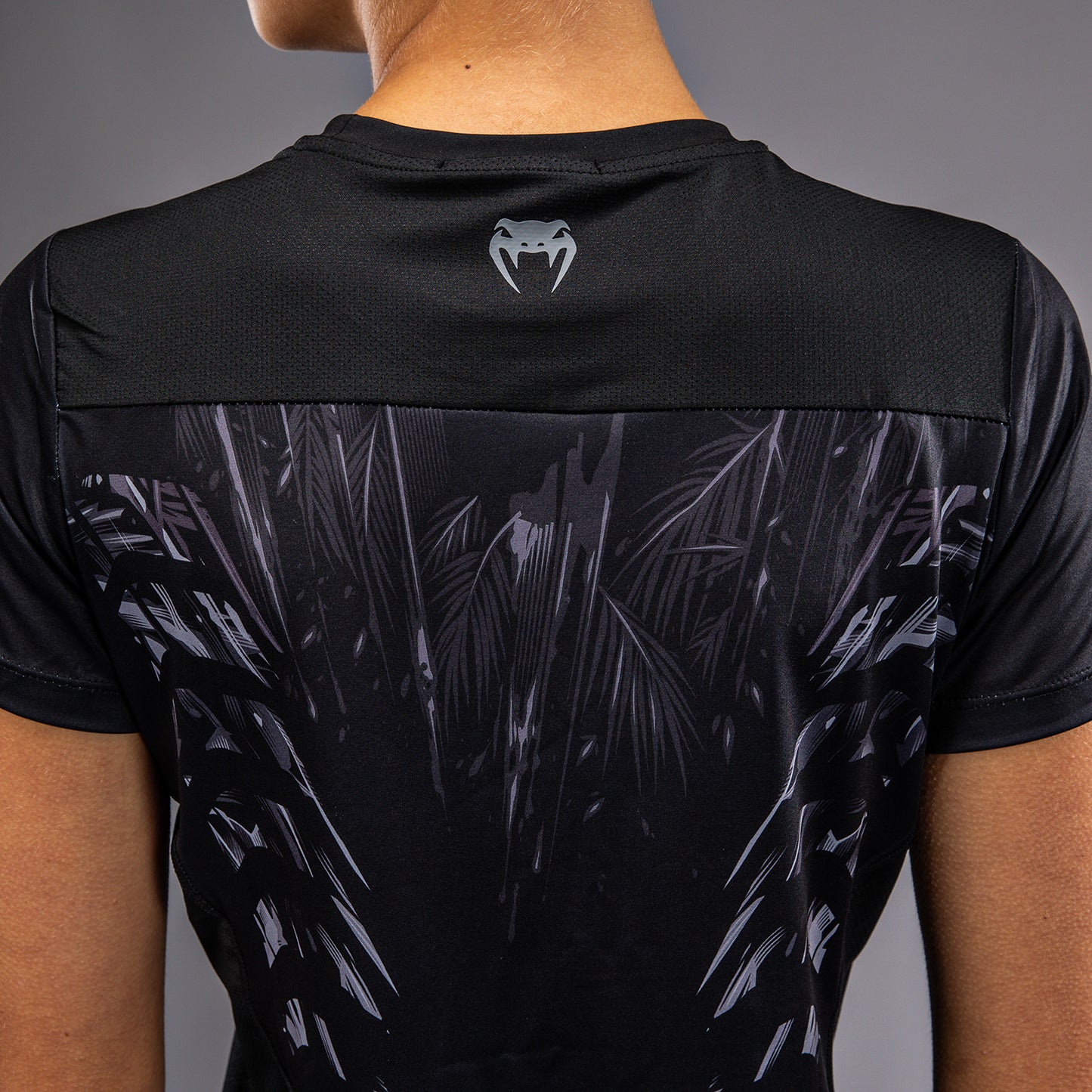 Venum Tiger ドライテックTシャツ レディース - ブラック/シルバー