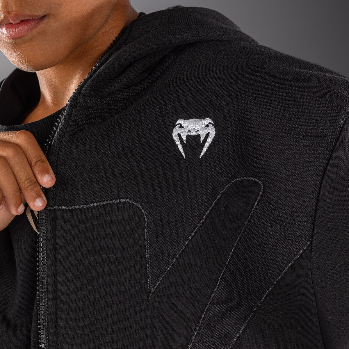 Venum Attack Fleece & Weave キッズ トラックジャケット - ブラック