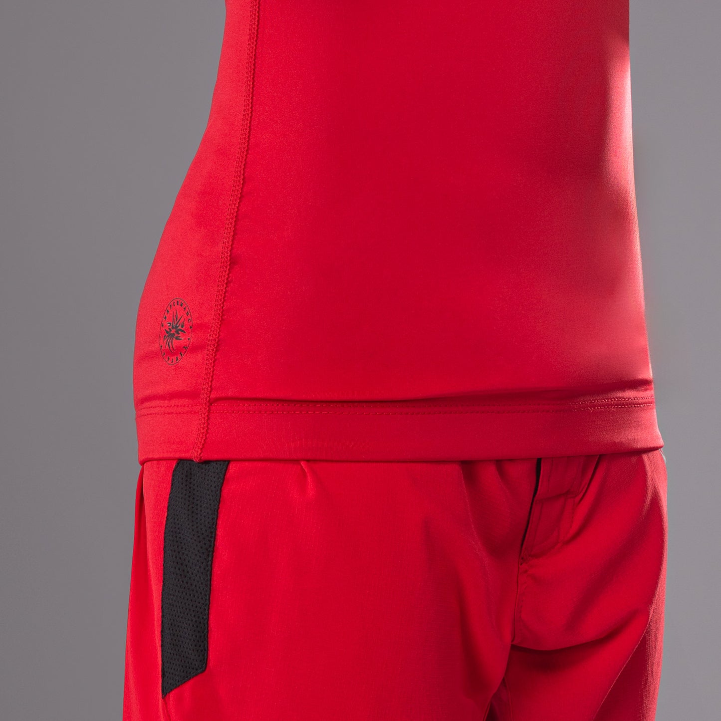 Venum Contender キッズ ラッシュガード ロングスリーブ - チェリー レッド