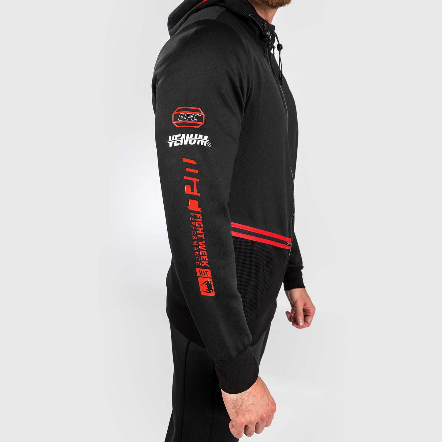UFC Adrenaline by Venum Fight Week メンズ・ジップパーカー - ブラック