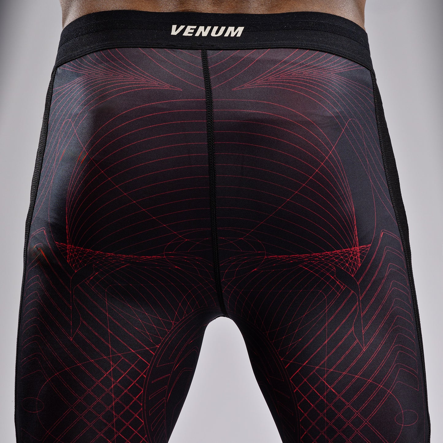 Venum G-Fit Air スパッツ メンズ - ディープブラック/ファイヤーレッド