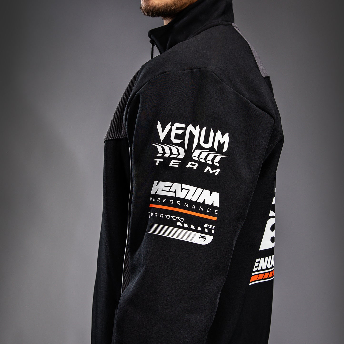 Venum Motorsport - ディープブラック ソフトシェルジャケット