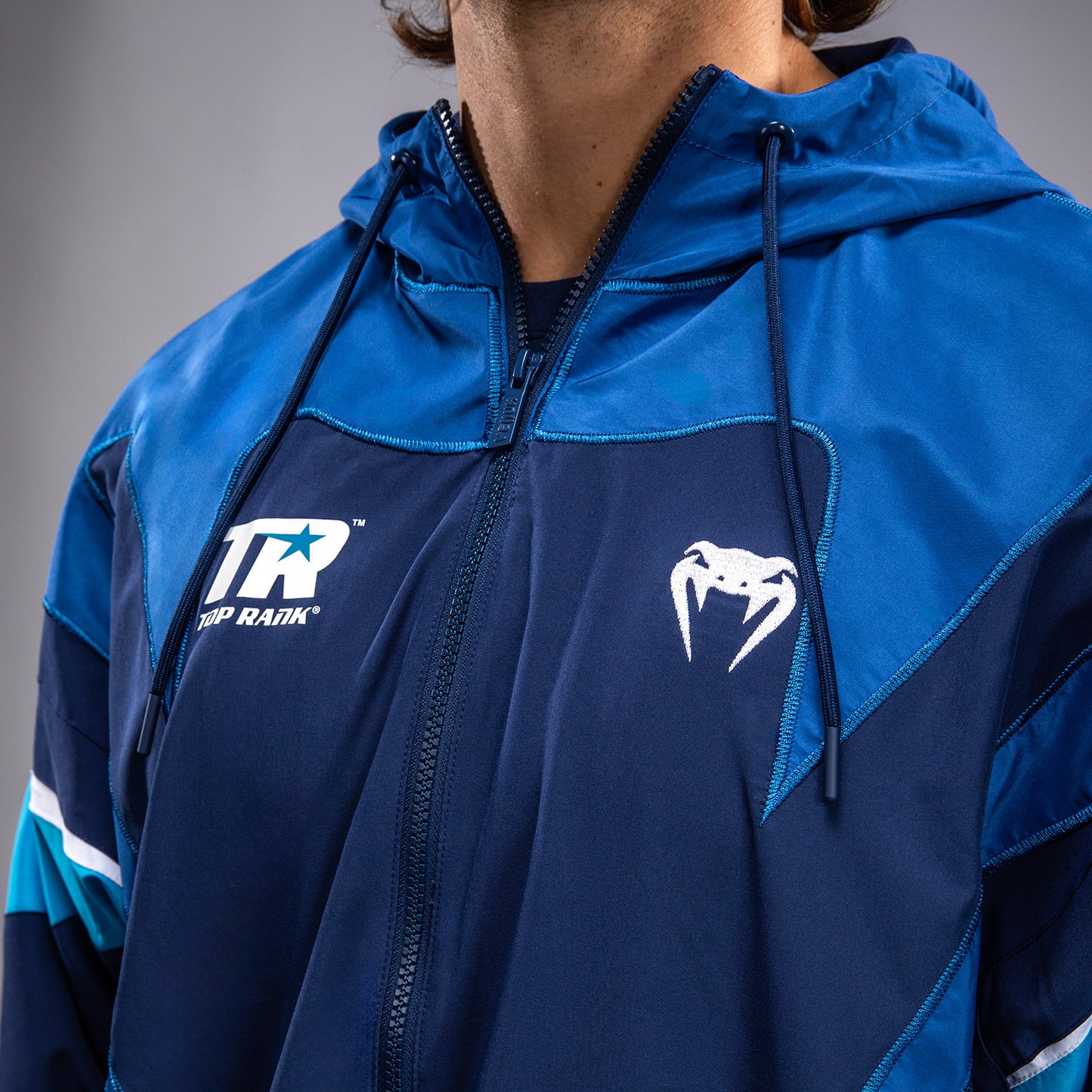 Venum x Top Rank Original メンズ フーディ付きトラックジャケット - ネイビーブルー