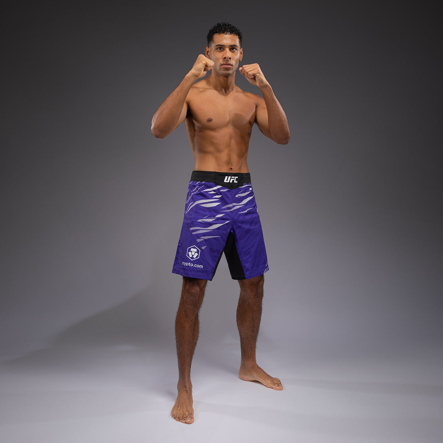 UFC Fusion by Venum Authentic Fight Night レスリングショーツ(男性用、フィットラルゴ) - パープル