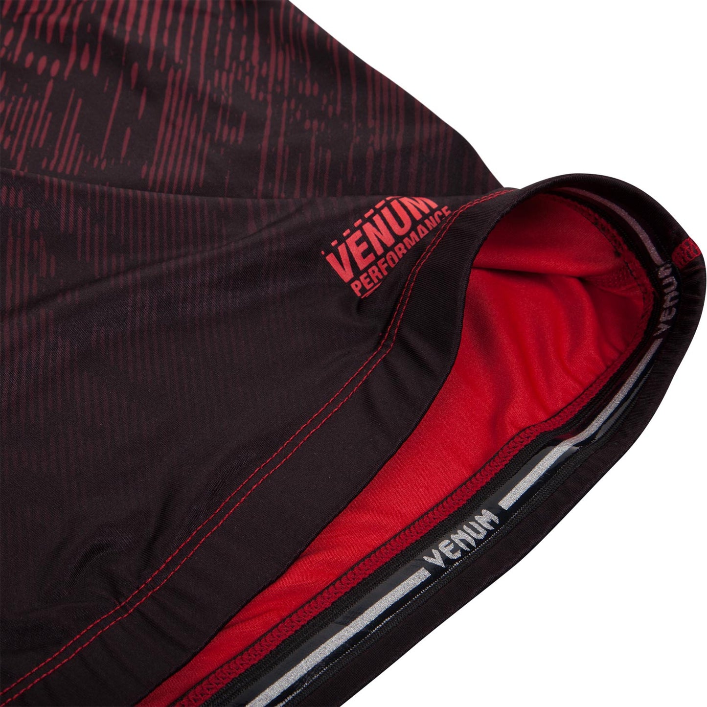Venum Fusion コンプレッション Tシャツ(半袖) - ブラック/レッド