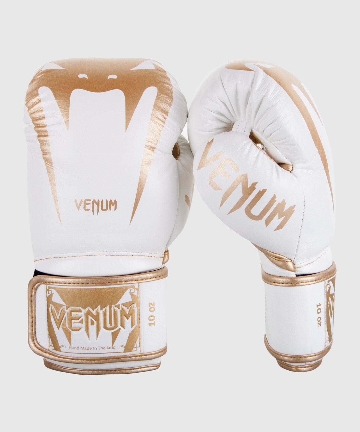 Venum Giant 3.0 ボクシンググローブ - ナッパレザー - ホワイト/ゴールド