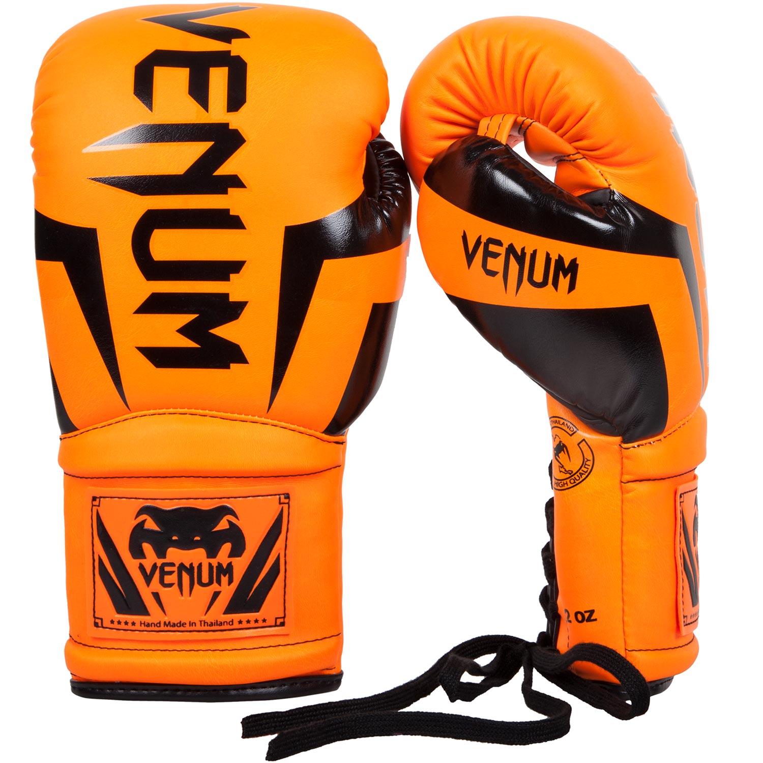 Venum Elite ボクシンググローブ（ひも付き） - ネオオレンジ – Venum 日本