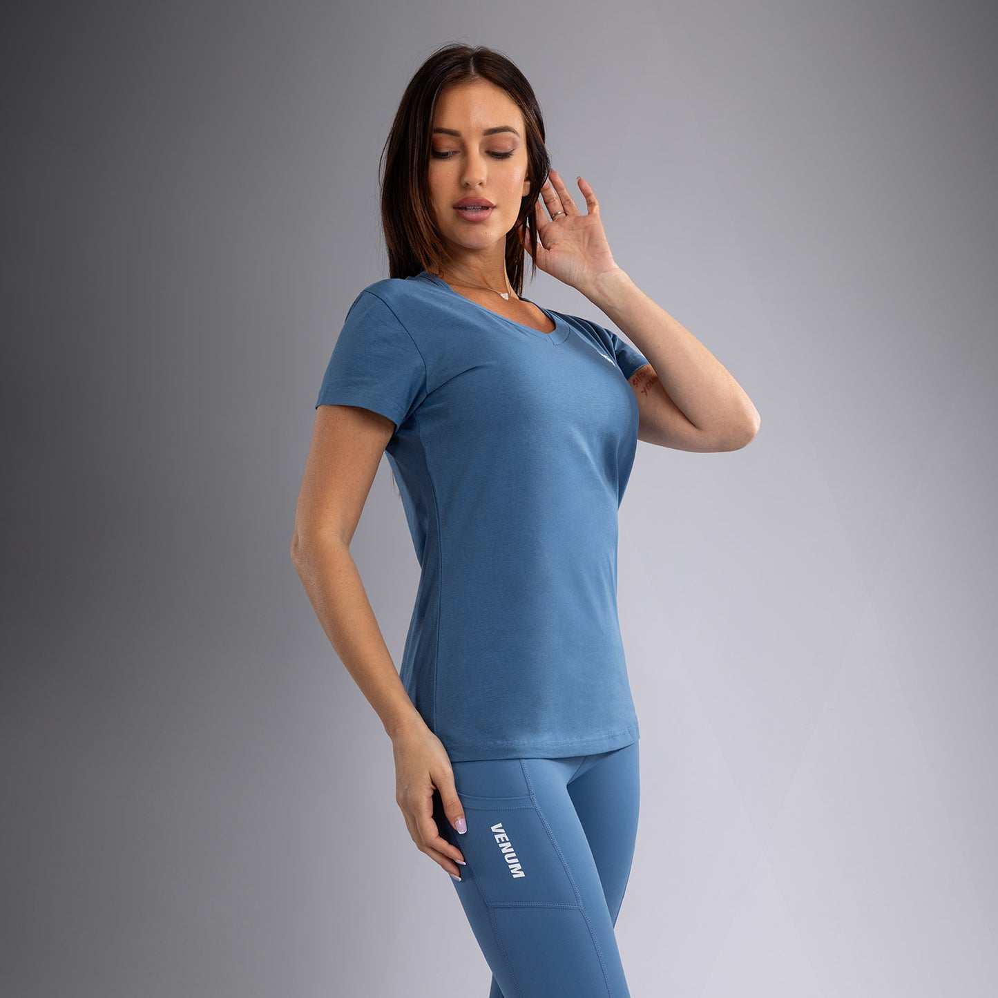 Venum Essential Tシャツ レディース - ストームブルー