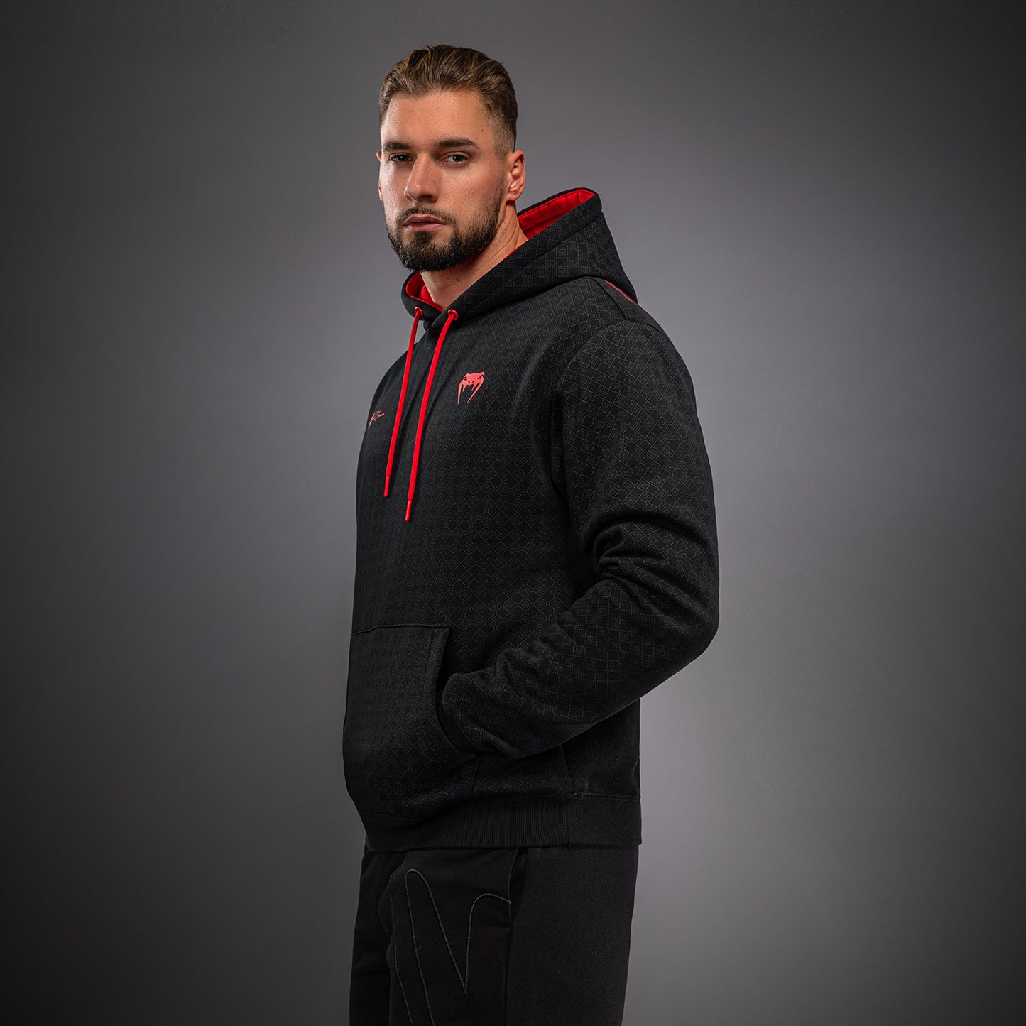 Venum x Roger Gracie Signature パーカー - ブラック/レッド