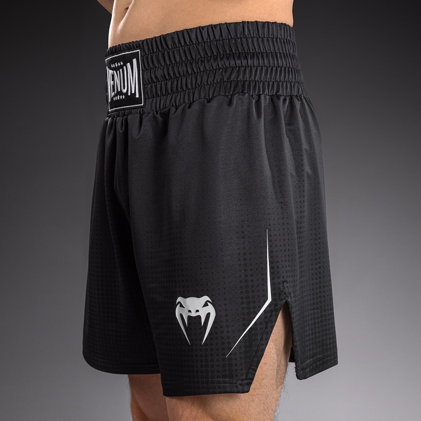 Venum Stealth ボクシングショーツ – ブラック/ホワイト