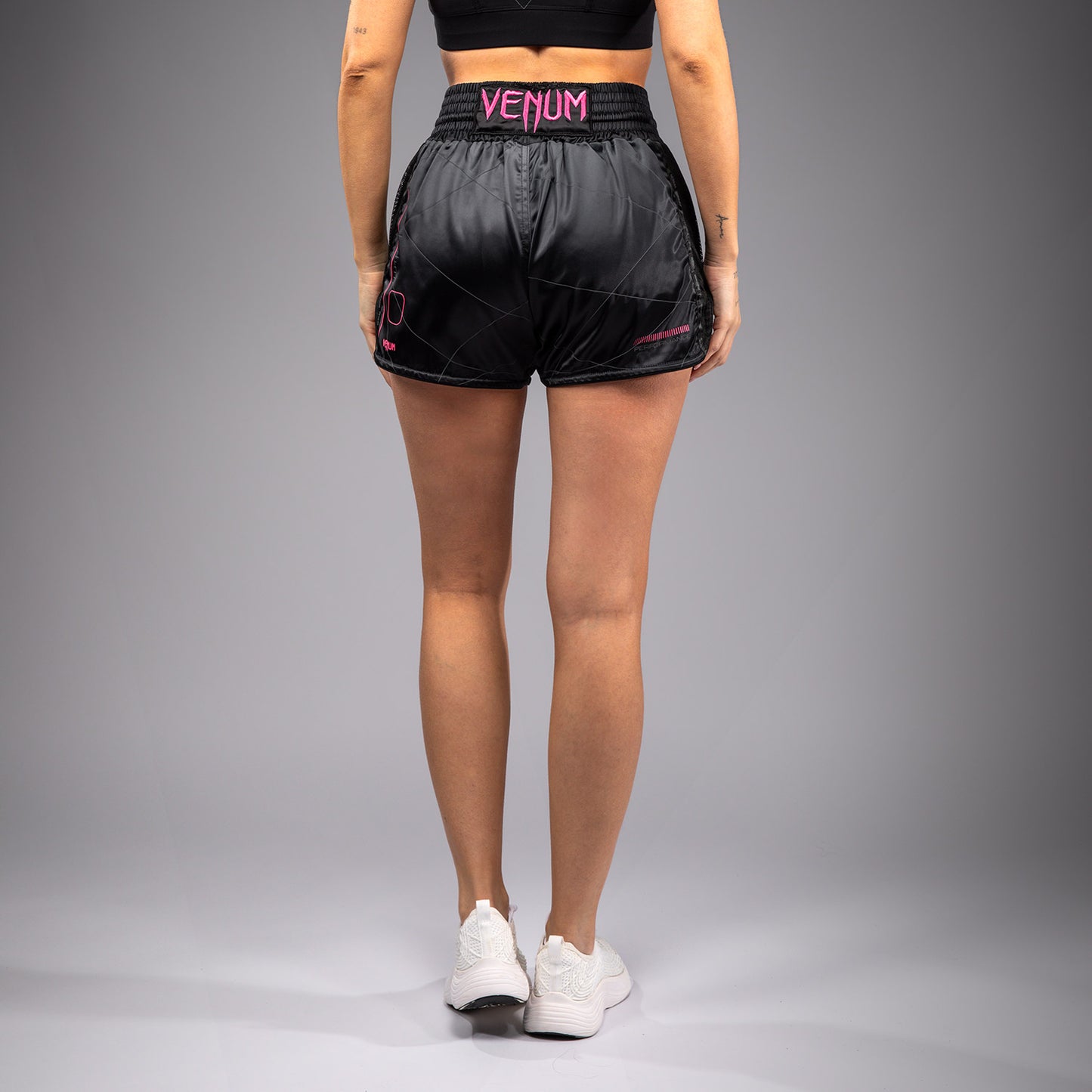 Venum Tactical XT 女性用ムエタイショーツ - ブラック/ストームグレー