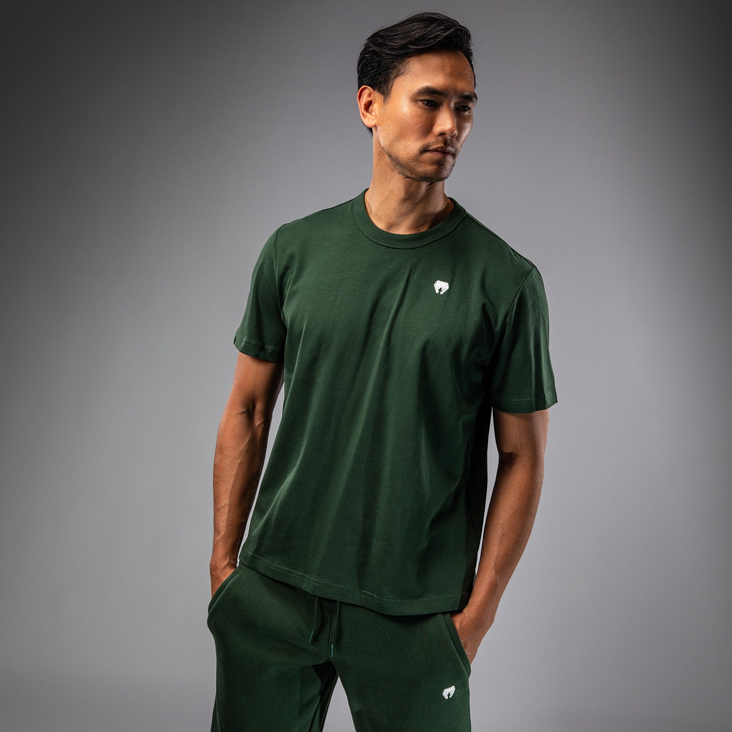 Venum Silent Power T-Shirt - フォレストグリーン