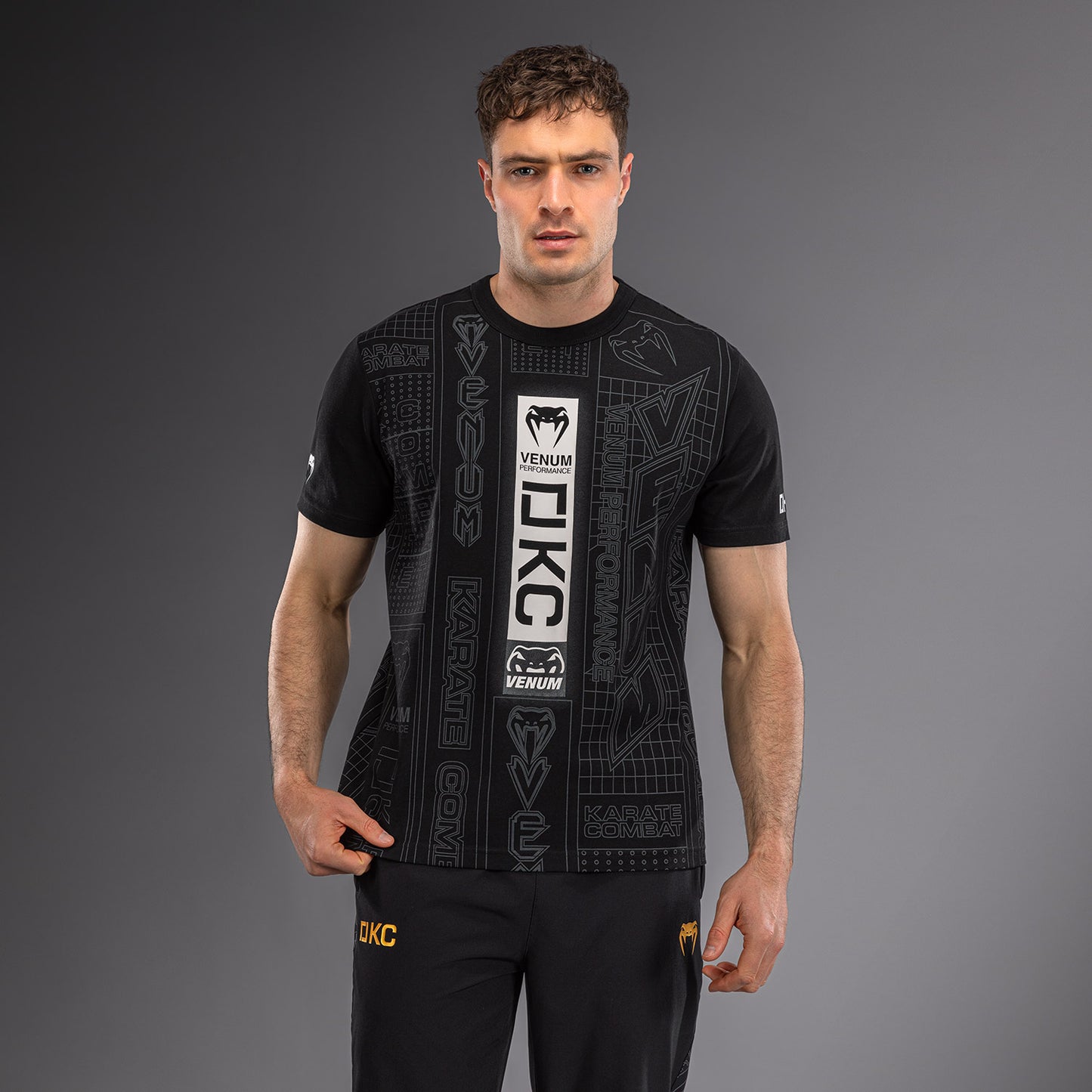 Karate Combat by Venum Tシャツ – ブラック/グレー