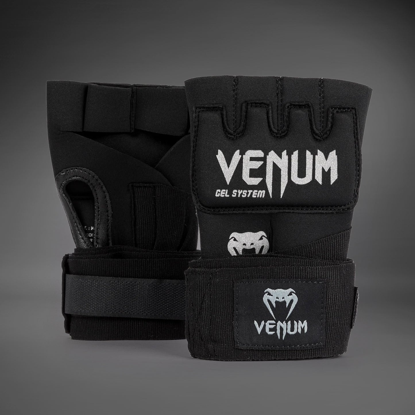 Venum Gel Kontact Quick ハンドラップ - ブラック/シルバー