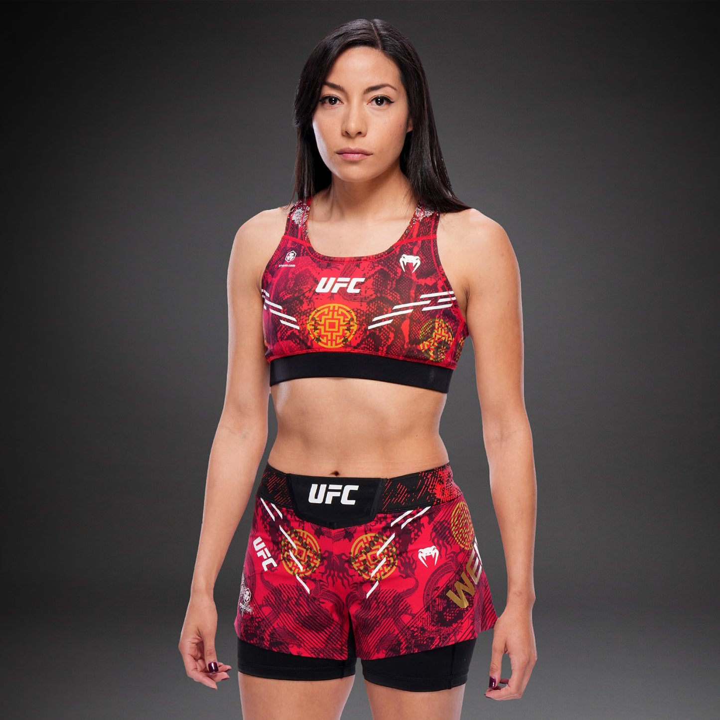 UFC Unrivaled by Venum Zhang Weili レディーススポーツブラ - レッド