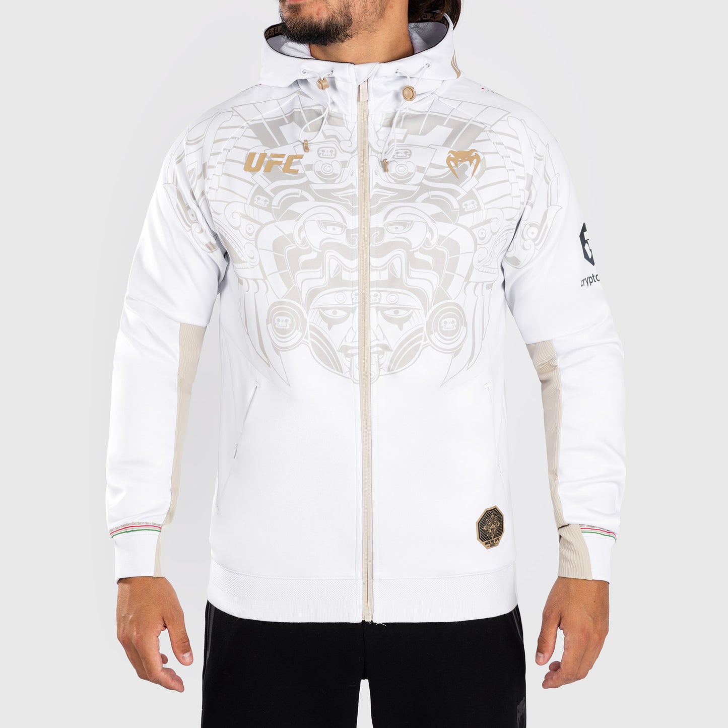 Noche UFC by Venum Authentic Fight Night メンズ ウォークアウト パーカー - ホワイト