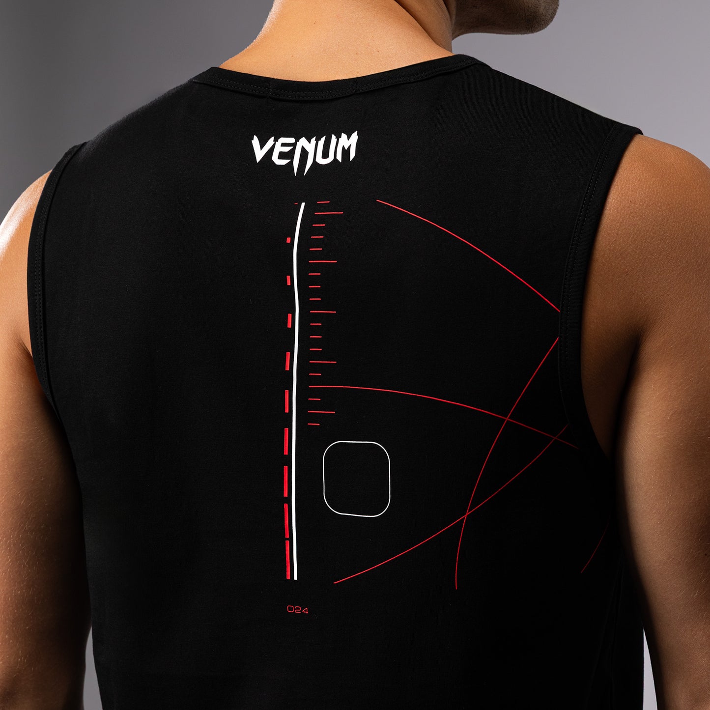 Venum Tactical XT メンズ・タンクトップ - ブラック／ファイヤーレッド