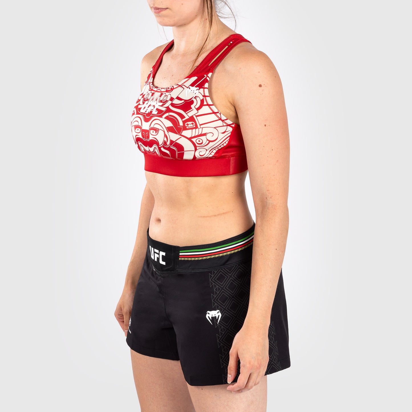 Noche UFC by Venum Authentic Fight Night 女性用スポーツブラ - レッド