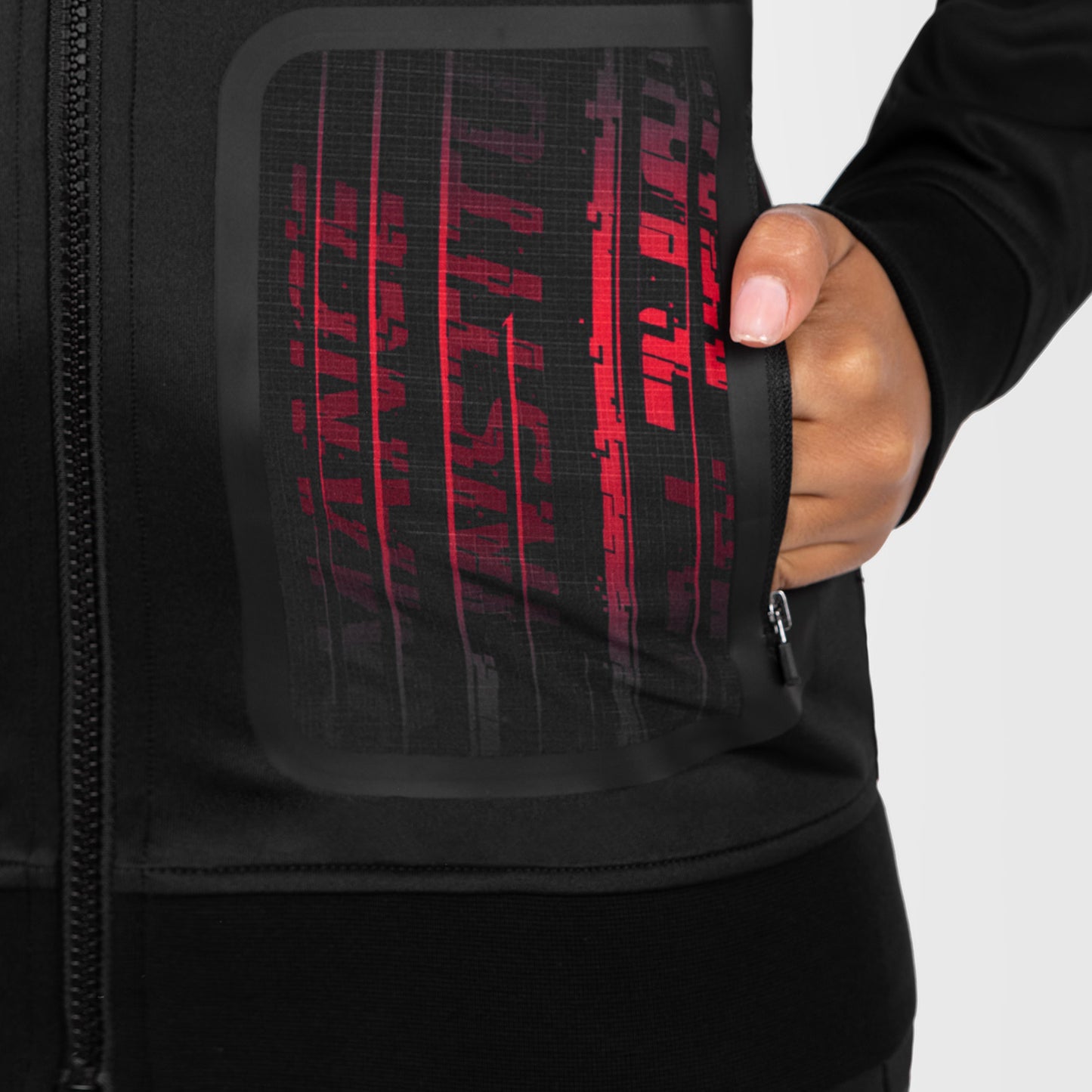 UFC Venum Performance Institute 2.0 女性用ジップパーカー - ブラック／レッド