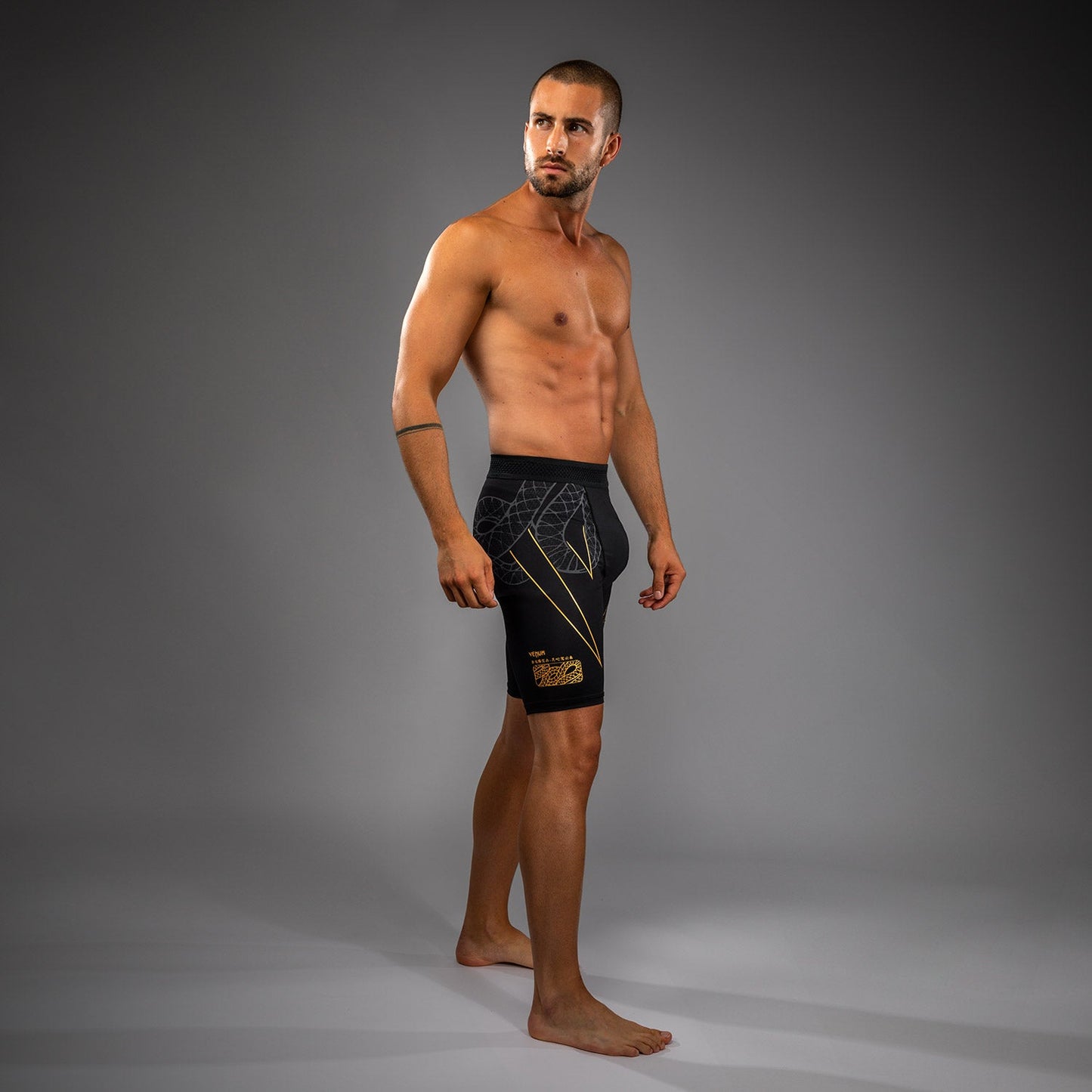 Venum Serpenti Vale Tudo ショーツ – ブラック/シルバー/ゴールド