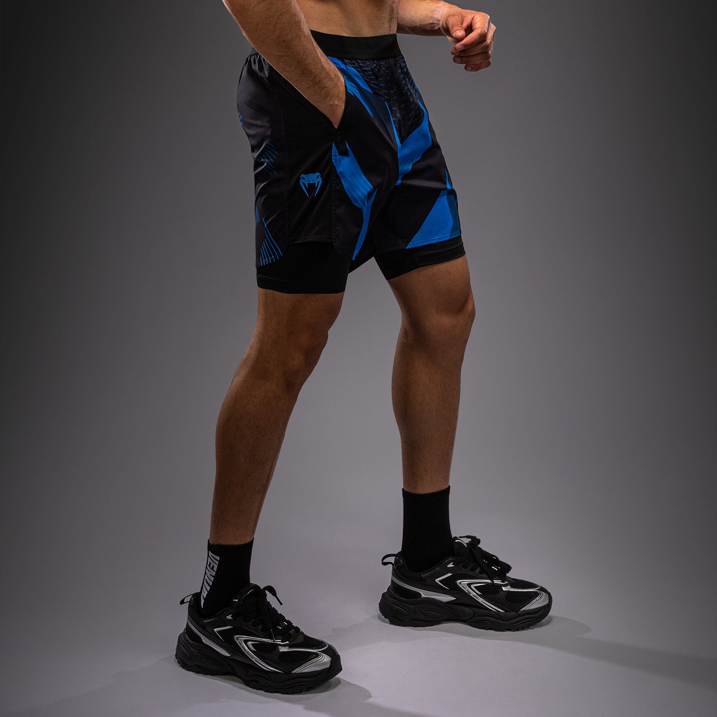 Venum No-Gi 6.0 トレーニングショーツ - ブラック/ブルー