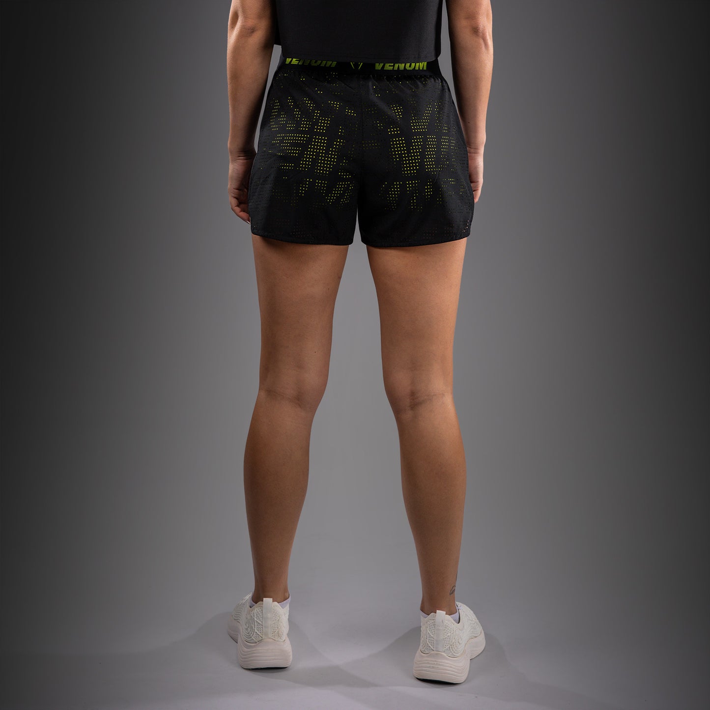 Venum Lazer レディース トレーニングショーツ - ブラック/イエロー