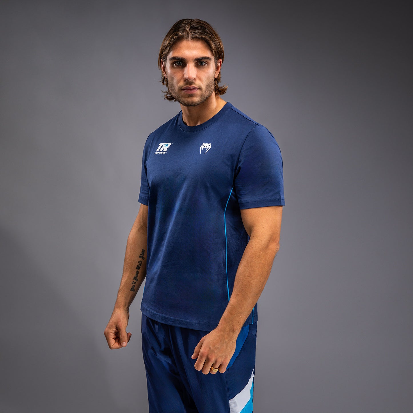 Venum x Top Rank Original メンズ Tシャツ - ネイビーブルー