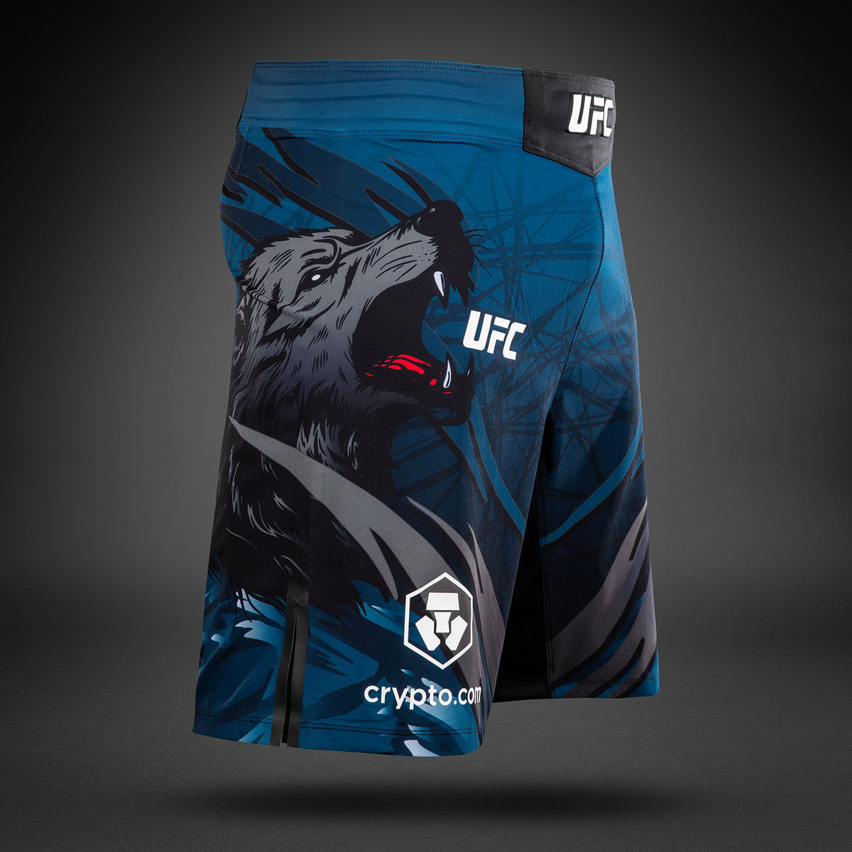UFC Unrivaled by Venum Khamzat Chimaev メンズ ロングフィット ファイトショート - ブルー