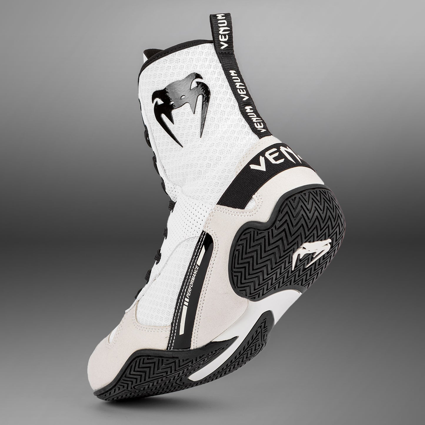 Venum Elite ボクシングシューズ - ホワイト/ブラック