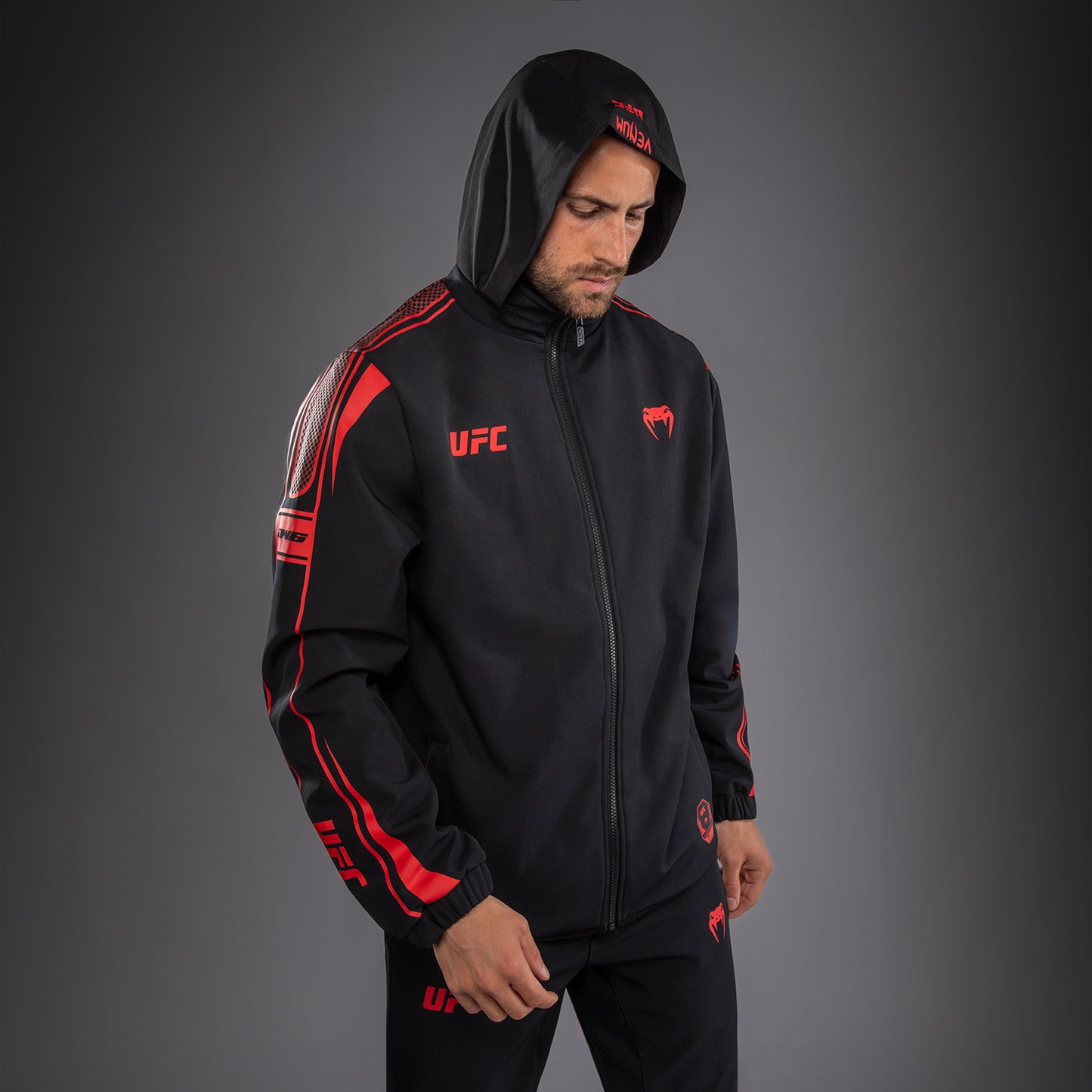 Venum UFC Unity by Venum Authentic Fight Week メンズ ジップフーディー - ブラック