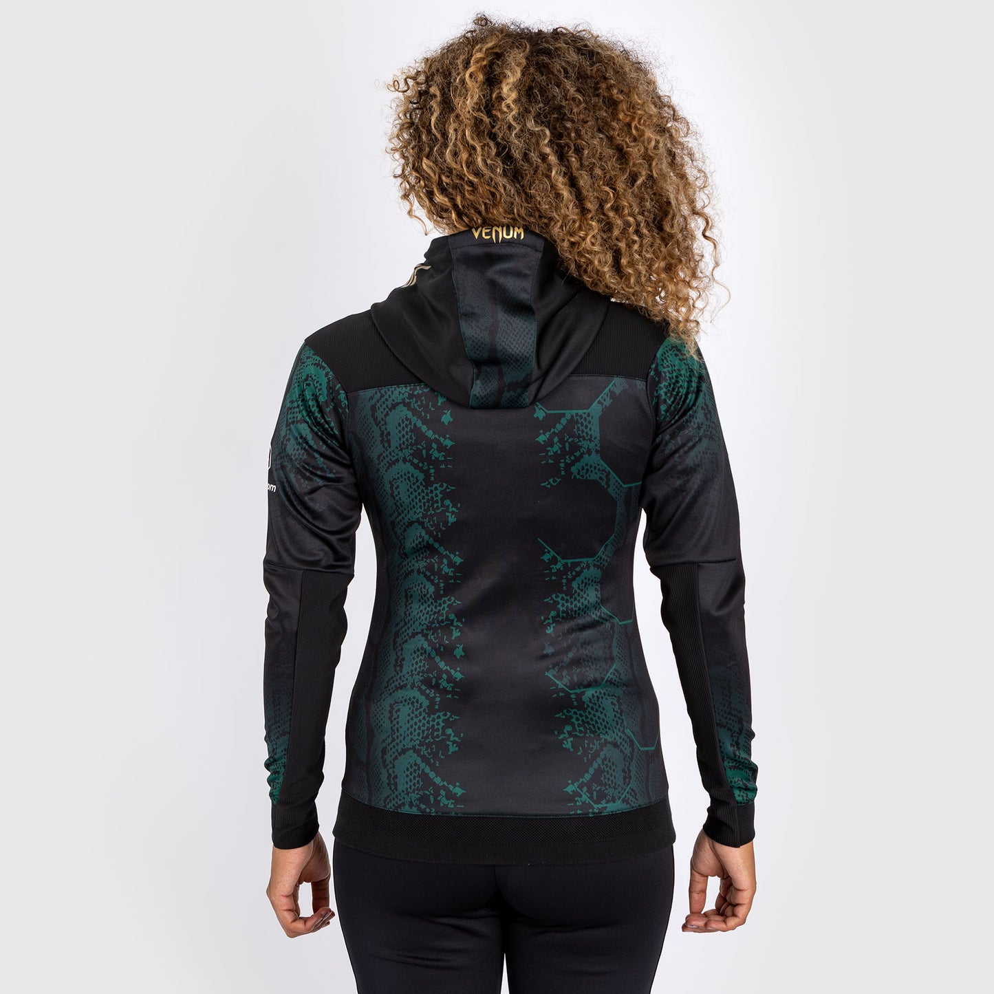 UFC Adrenaline by Venum Authentic Fight Night ウィメンズ・ウォークアウト・フーディ- Emerald Edition - グリーン/ブラック/ゴールド