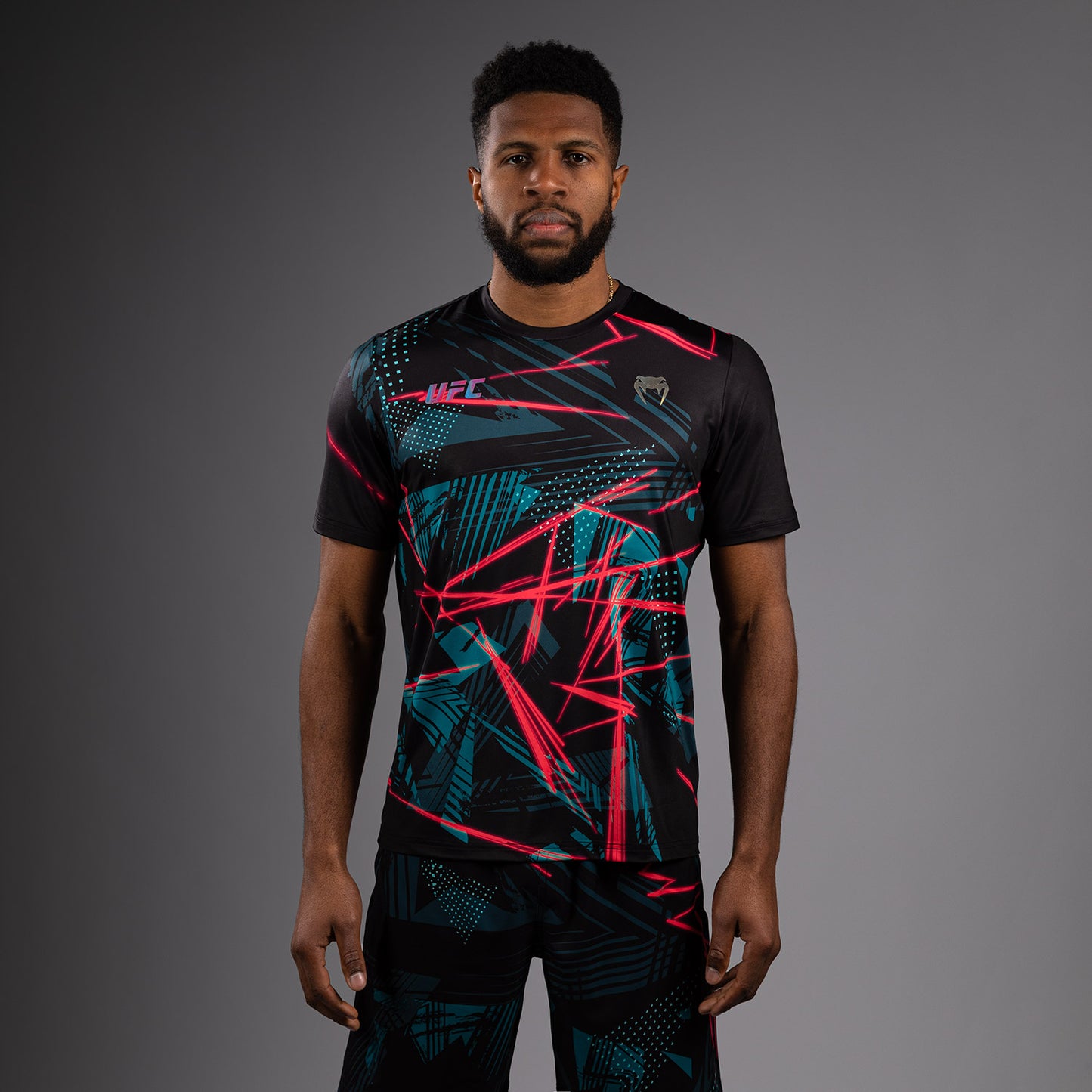 UFC Fusion By Venum Miami Edition Fight Week メンズ ドライテックTシャツ - ブラック