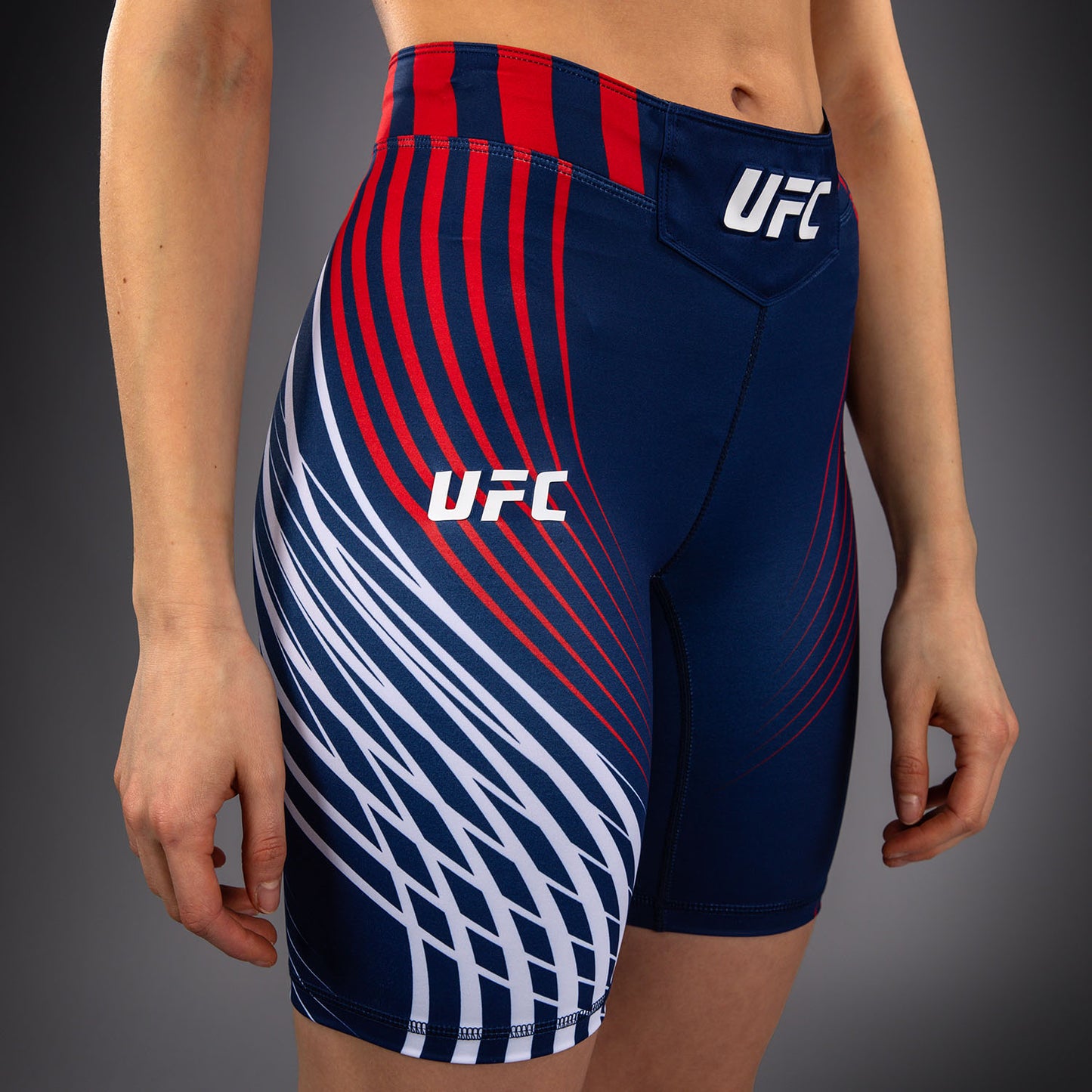 UFC Freedom 250 by Venum レディース Custom Authentic ヴァーリトゥード ショーツ ロングフィット - ブルー
