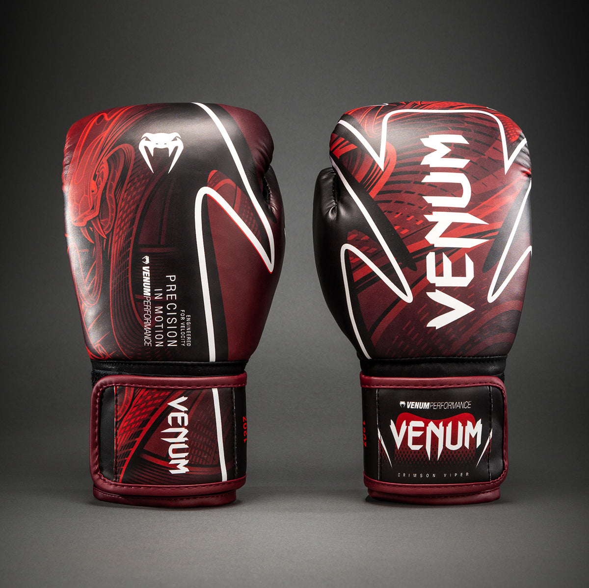 Venum Crimson Viper 2.0 Impact ボクシンググローブ - ブラック/レッド
