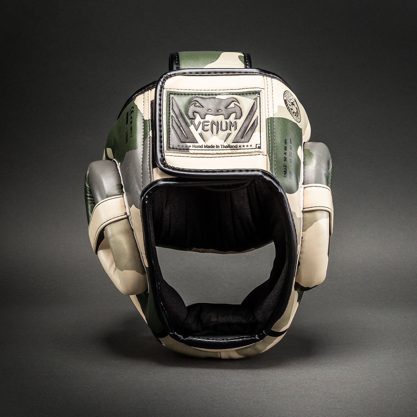 Venum Elite Camo ヘッドギア – カーキ/オフホワイト
