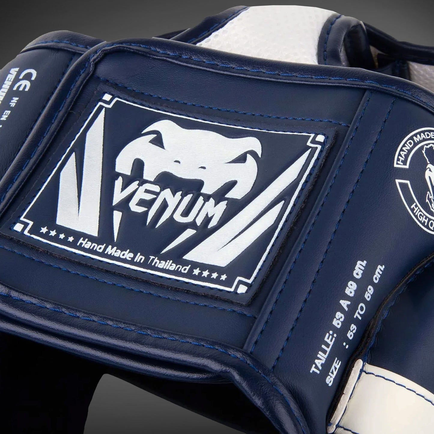 Venum Elite ヘッドギア – ホワイト/ブルー