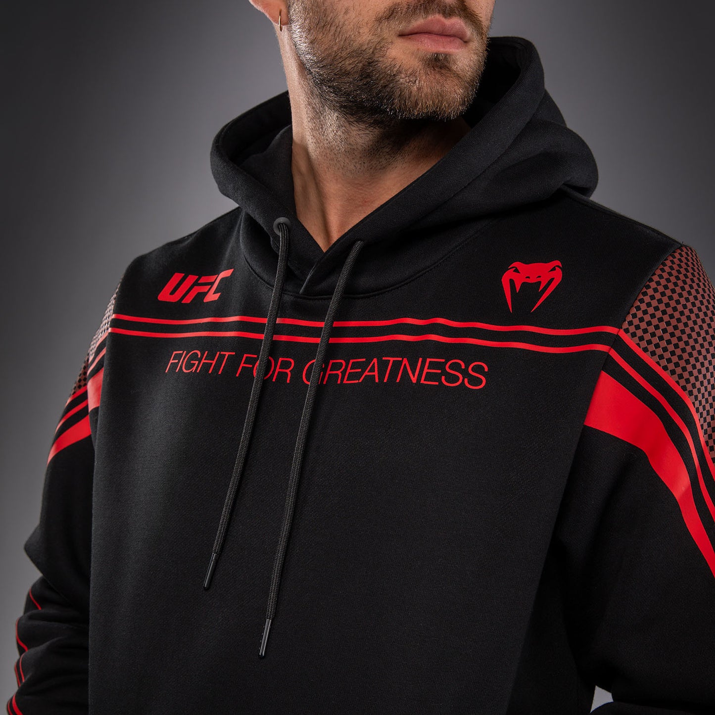 Venum UFC Unity by Venum Authentic Fight Week メンズ プルオーバーフーディー - ブラック