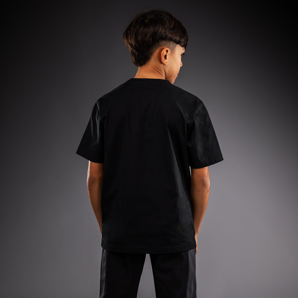 Venum Essential キッズ コットンTシャツ - ブラック/ゴールド
