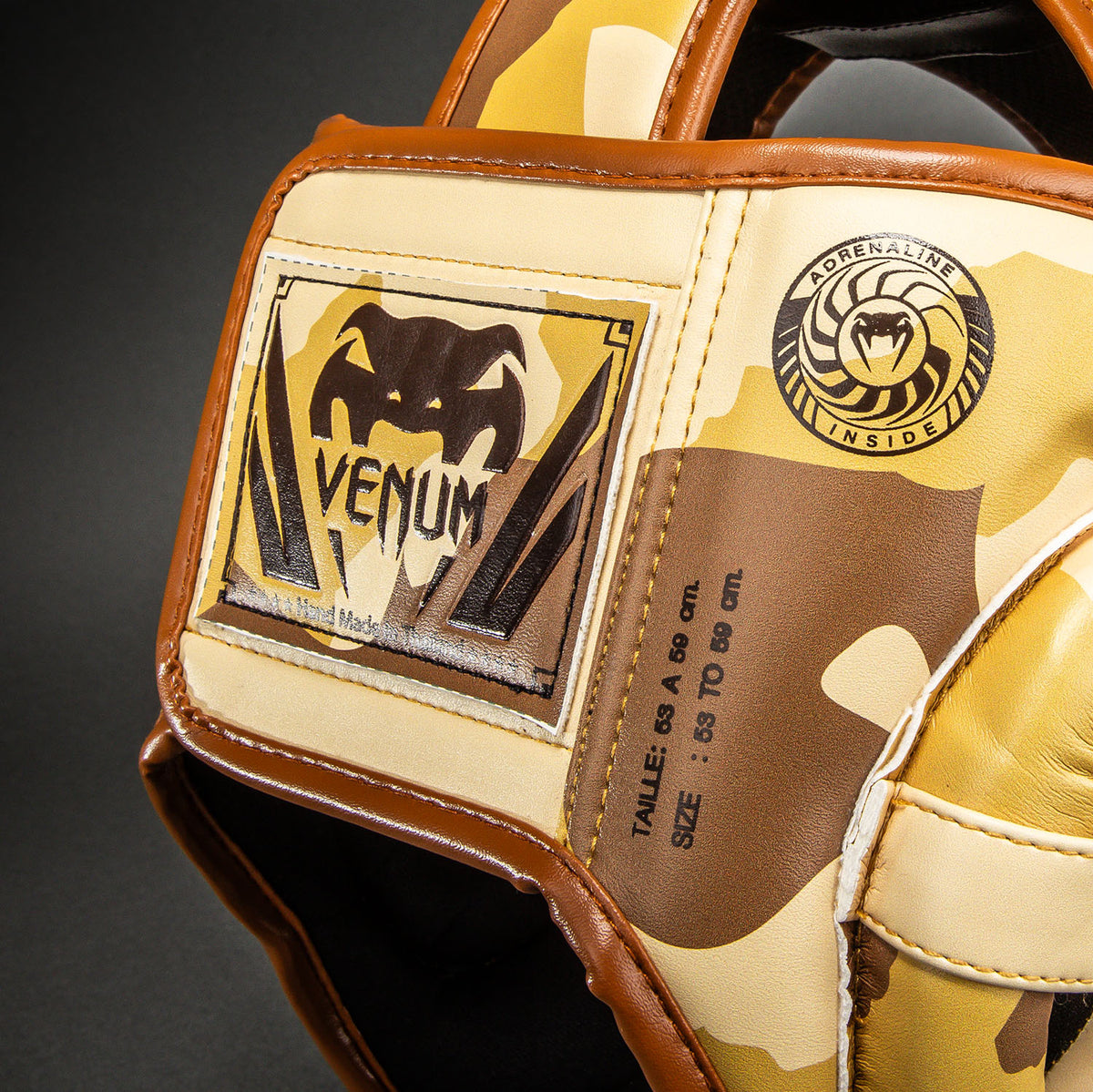 Venum Elite Camo ヘッドギア – ライトベージュ/ブラウン