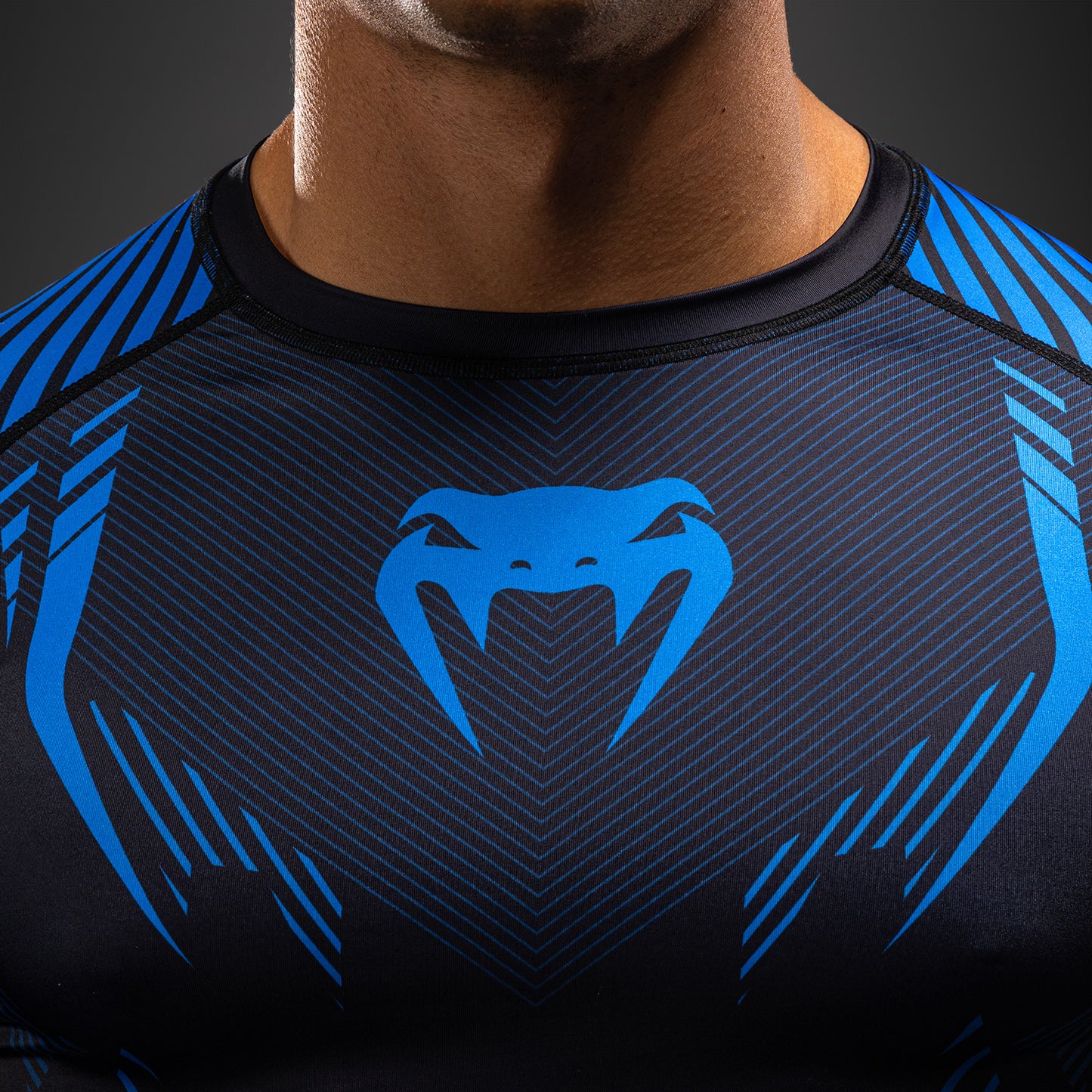 Venum No-Gi 6.0 長袖ラッシュガード ブラック/ブルー