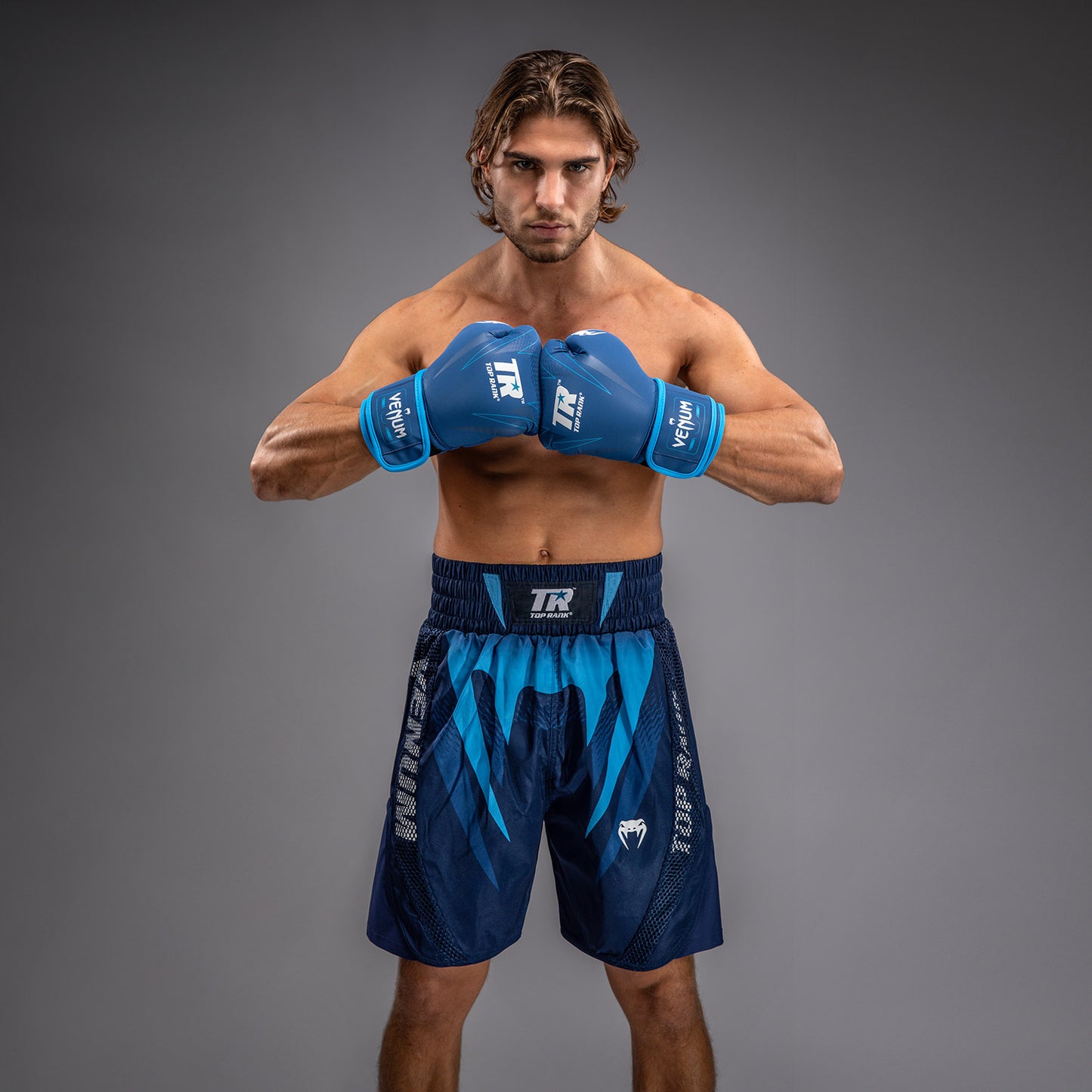 Venum x Top Rank Original メンズ ボクシングショーツ - ネイビーブルー