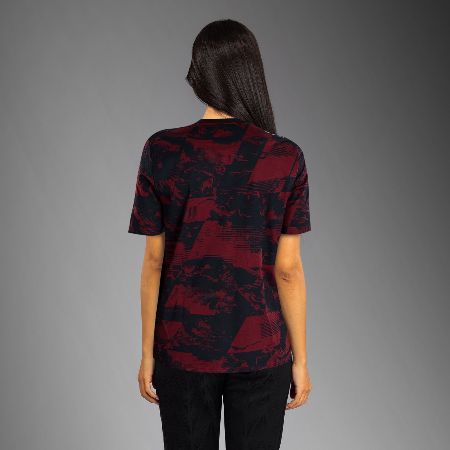 UFC Zenith by Venum Authentic Fight Week 半袖Tシャツ レディース - ネイビーブルー/バーガンディ/シルバー