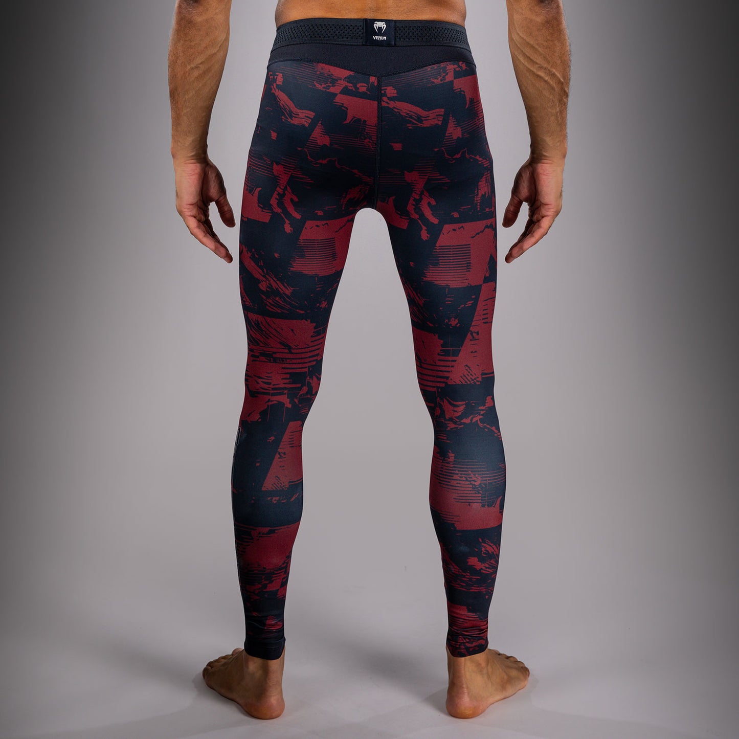 UFC Zenith by Venum Authentic Fight Week パフォーマンスタイツ メンズ - ネイビーブルー/バーガンディ/シルバー