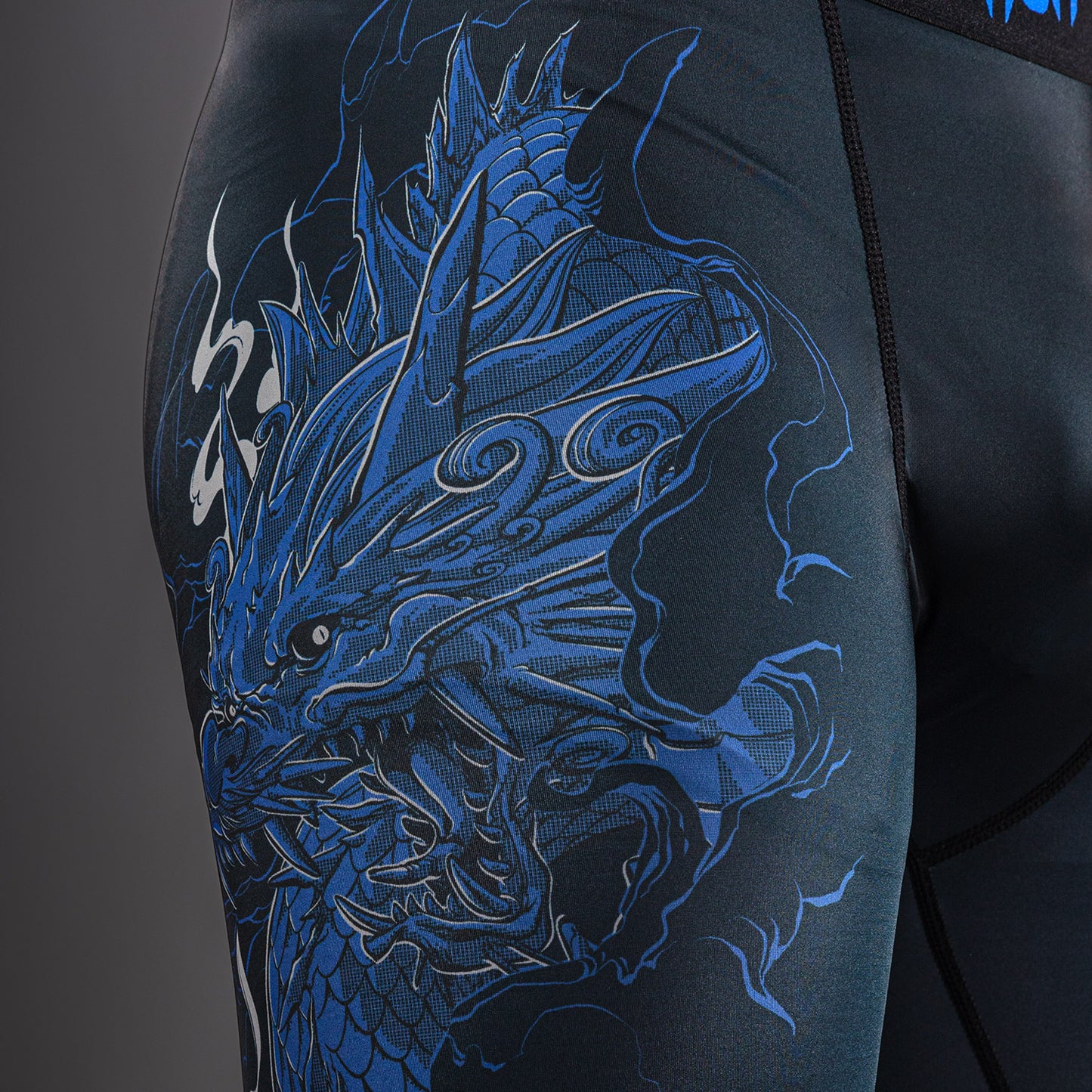Venum Thunder Dragon スパッツ – ブラック/ロイヤルブルー